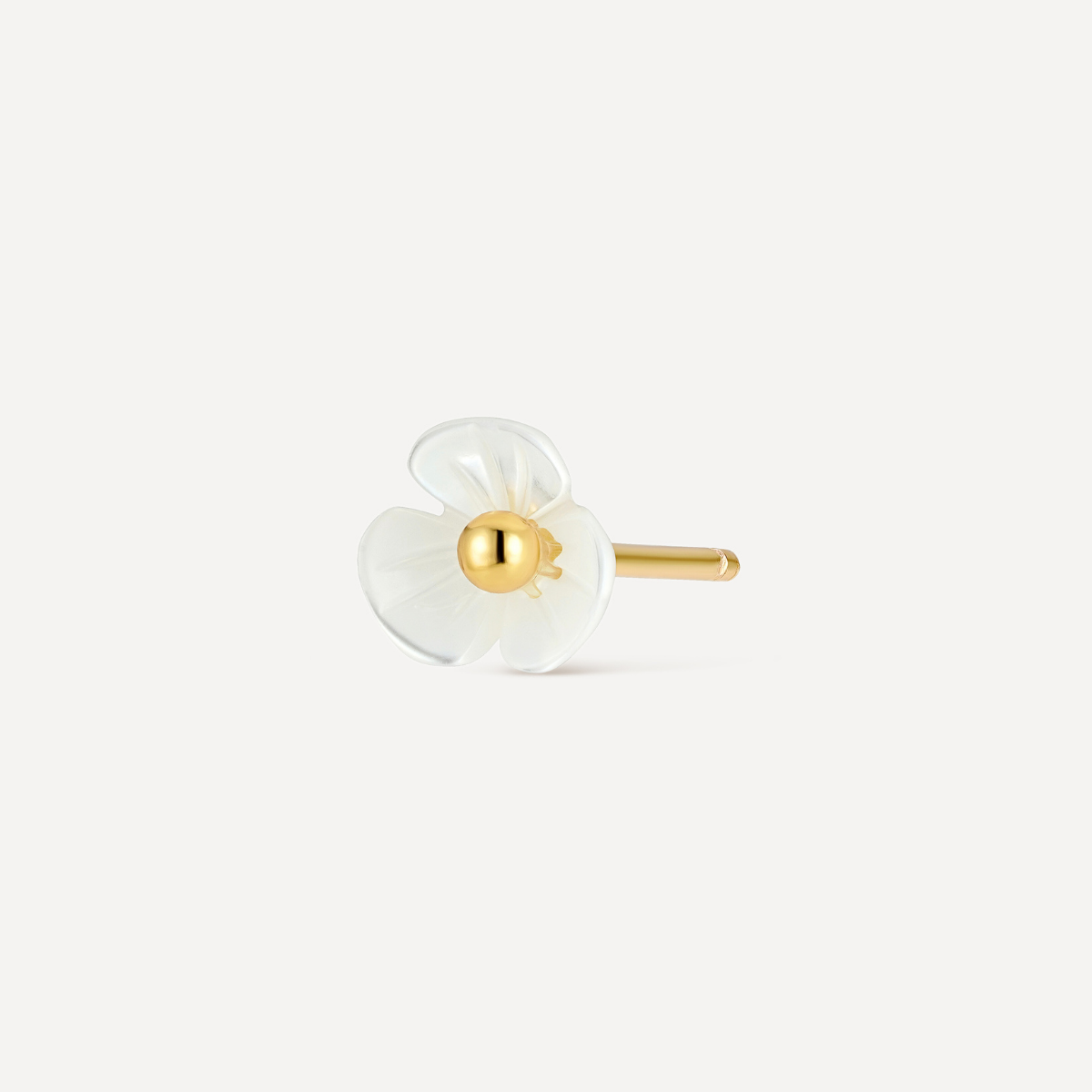 Boucle d'oreille Petite orchidée